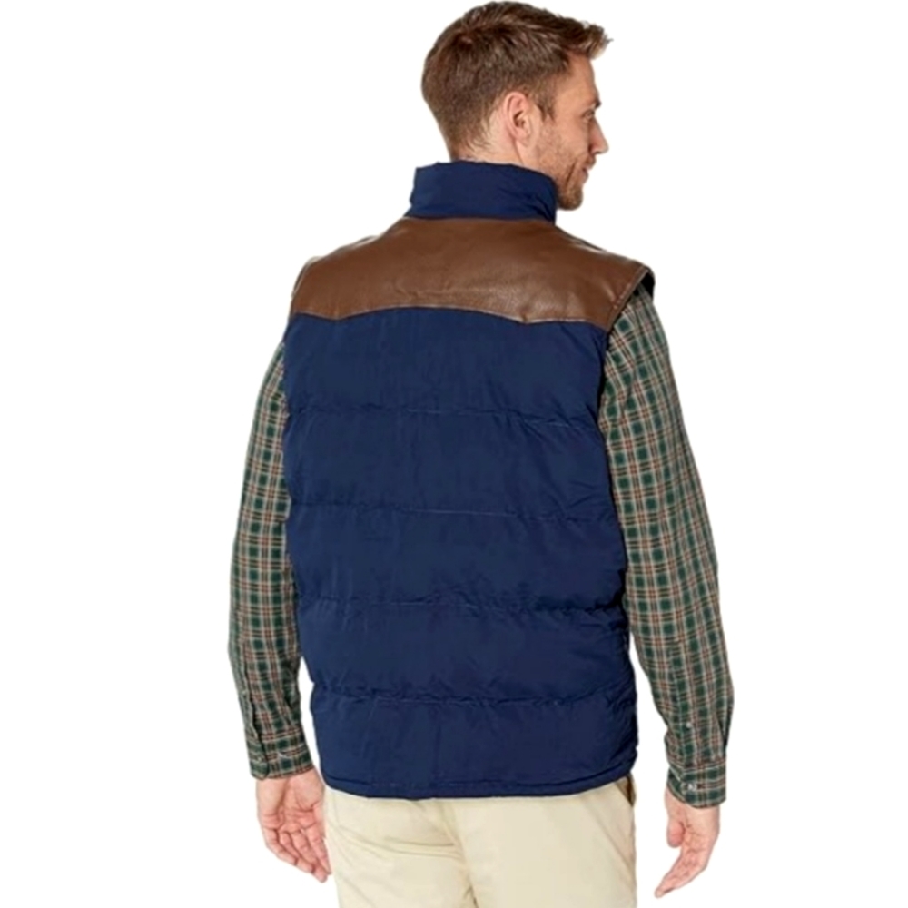 U.S. Polo Assn. Mens Puffer Vest Size S Womens M/L Unisex Puffer Vest Navy - Picture 12 of 13